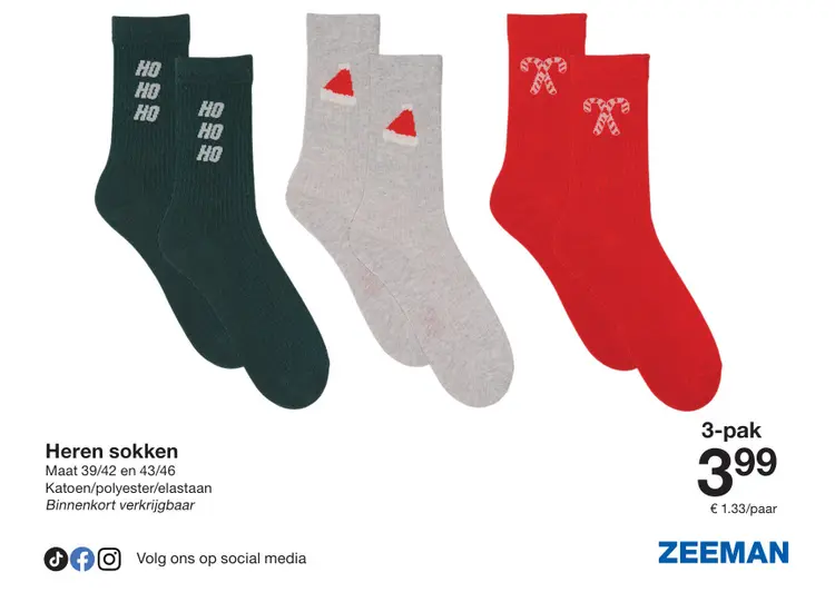 Aanbieding: Heren sokken