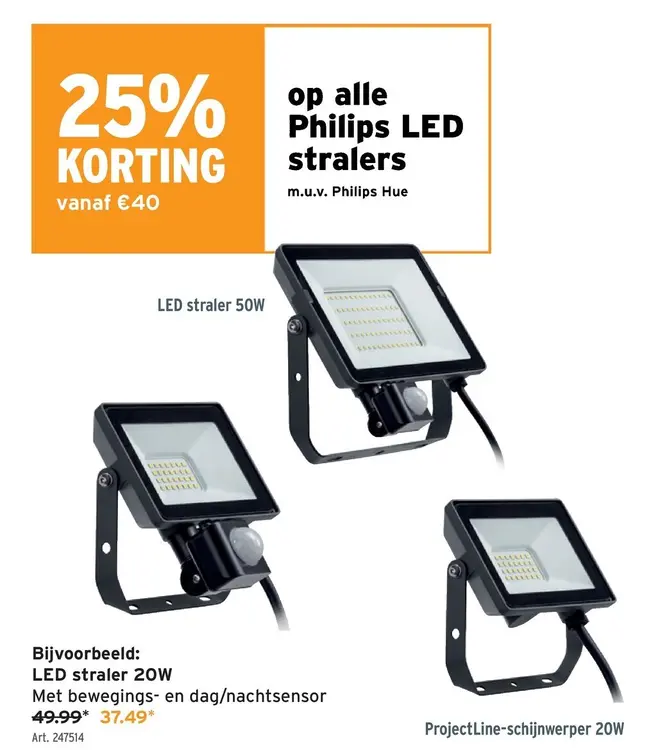 Promotie: LED straler 20W