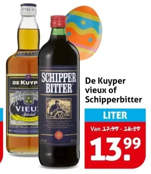 Aanbieding: De Kuyper vieux of Schipperbitter