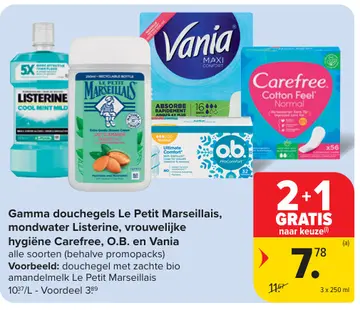 Aanbieding: Gamma douchegels Le Petit Marseillais, mondwater