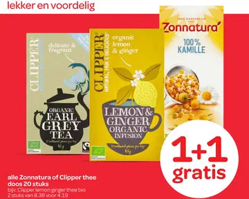 Aanbieding: Zonnatura of Clipper thee