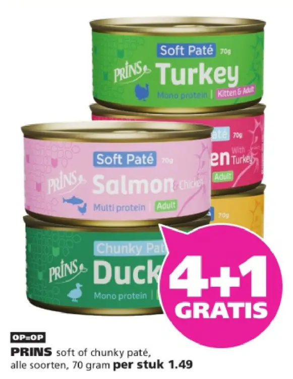 Aanbieding: Soft of chunky paté alle soorten