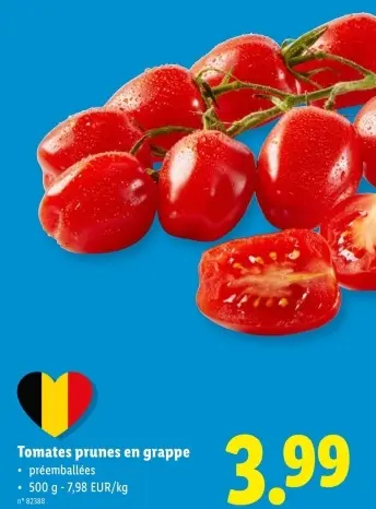 Offre: Tomates prunes en grappe