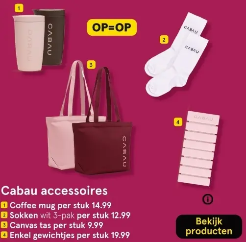 Aanbieding: Cabau accessoires