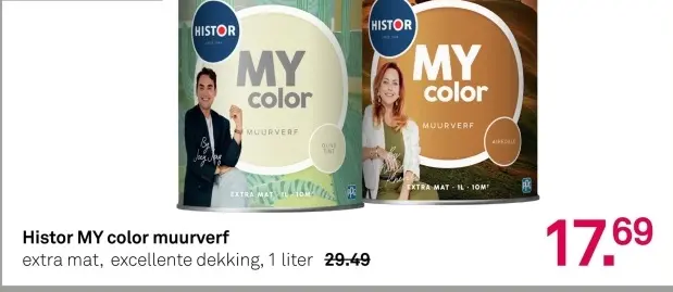 Aanbieding: MY color muurverf