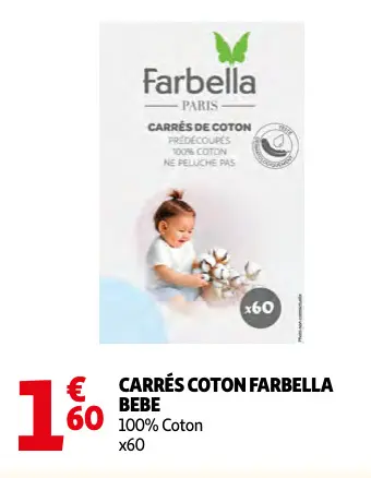 Promotie: Carrés coton Farbella bebe