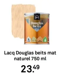 Aanbieding: Lacq Douglas beits mat naturel