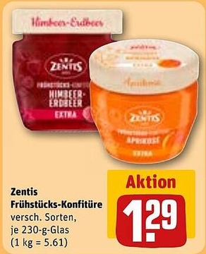 Aanbieding: Zentis Frühstücks-Konfitüre