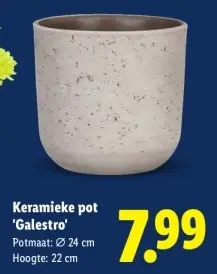 Aanbieding: Keramieke pot 'Galestro'