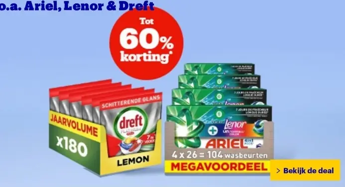 Aanbieding: Ariel, Lenor & Dreft