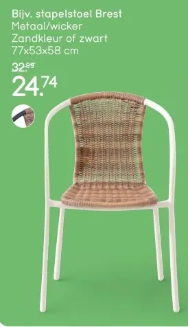 Aanbieding: Stapelstoel Brest