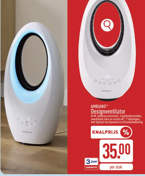 Promotie: Designventilator