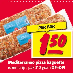 Aanbieding: Mediterraneo pizza baguette rozemarijn