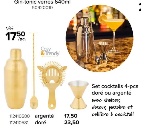 Offre: Set cocktails 4-pcs