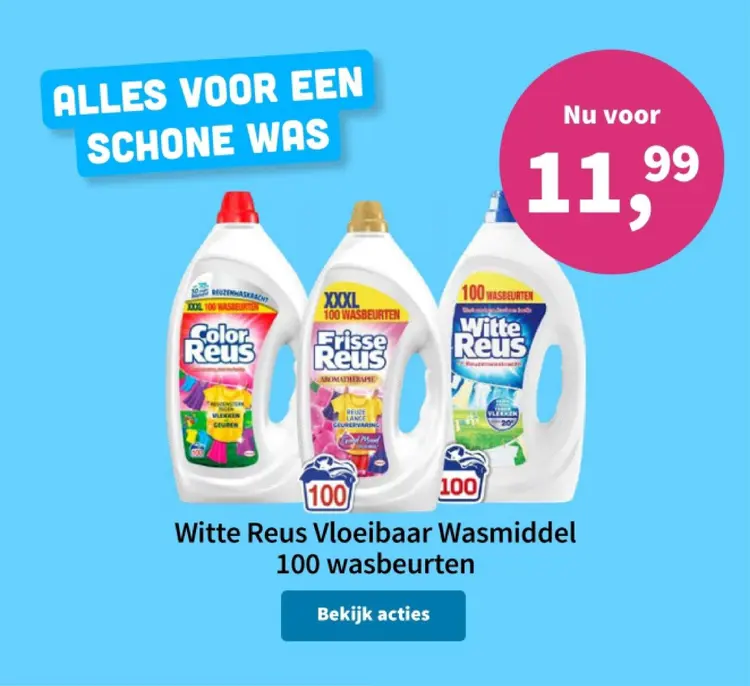 Aanbieding: Witte Reus Vloeibaar Wasmiddel