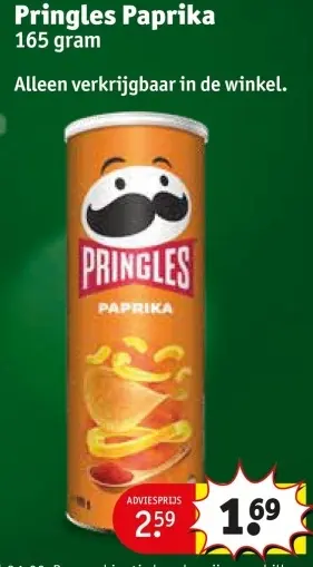 Aanbieding: Pringles Paprika