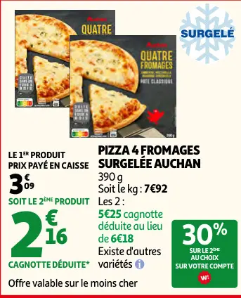 Promotie: Pizza 4 fromages