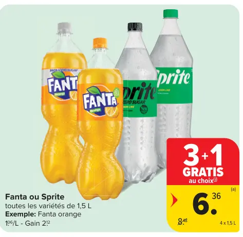 Offre: Fanta ou Sprite