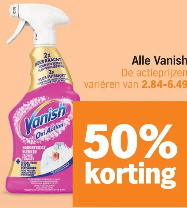 Aanbieding: Vanish vlekverwijderaar