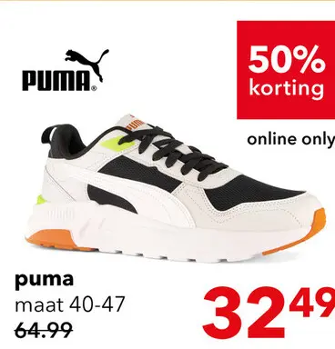 Aanbieding: Puma Trinity 2 LT heren sneakers wit zwart