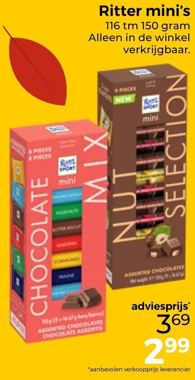 Aanbieding: Ritter Mini's
