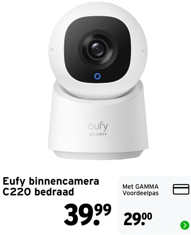 Aanbieding: Binnencamera C220 bedraad