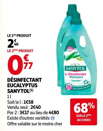 Promotie: Désinfectant eucalyptus