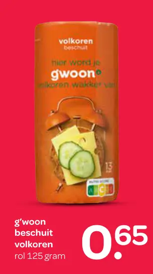 Aanbieding: beschuit volkoren