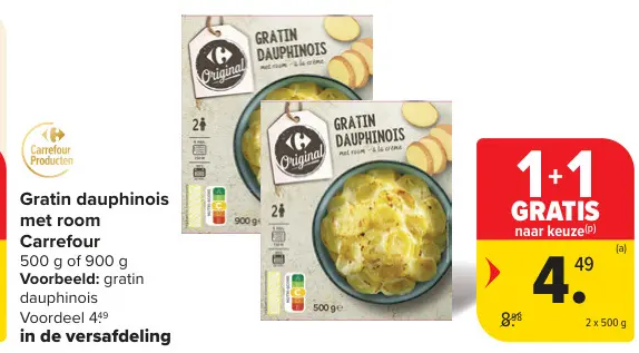 Promotie: Gratin dauphinois met room