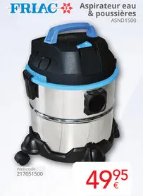 Offre: FRIAC Aspirateur eau & poussières