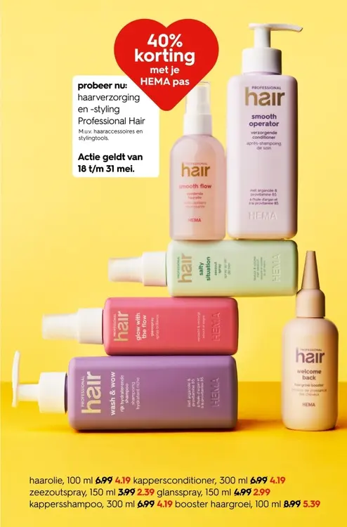 Aanbieding: Haatverzorging en -styling Professional Hair