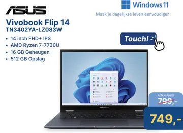 Aanbieding: Vivobook Flip 14 TN3402YA-LZ083W