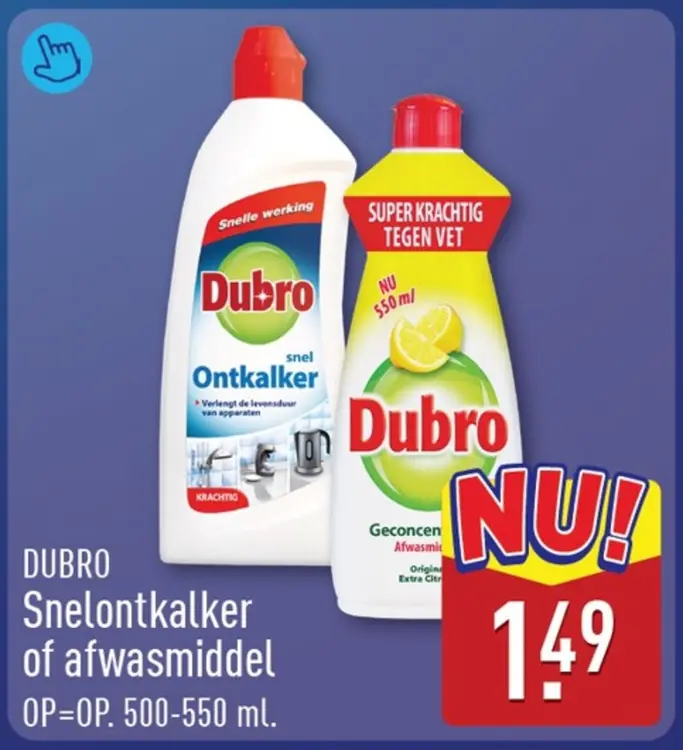 Aanbieding: Snelontkalker of afwasmiddel
