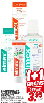 Aanbieding: Elmex tandpasta, tandenborstel of mondwater