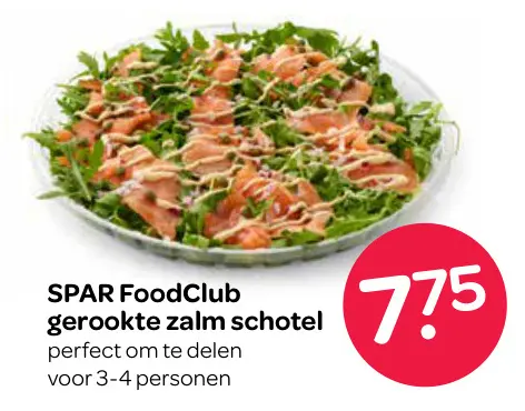 Aanbieding: Gerookte zalm schotel