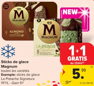 Offre: Sticks de glace