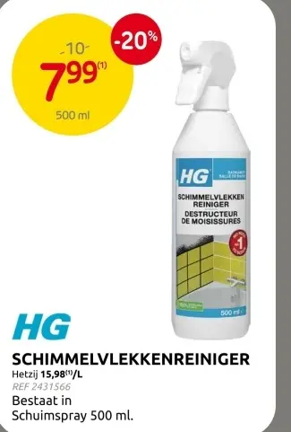 Promotie: Schimmelvlekkenreiniger