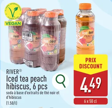 Offre: Iced tea peach hibiscus