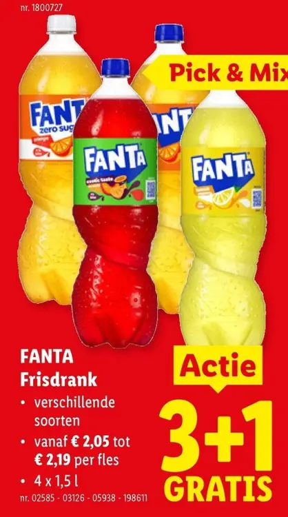 Promotie: Fanta Frisdrank