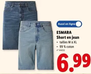 Offre: Short en jean