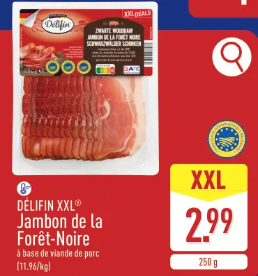 Offre: Jambon de la Forêt-Noire