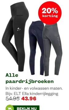 Aanbieding: Alle paardrijbroeken