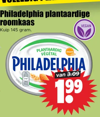 Aanbieding: plantaardige roomkaas