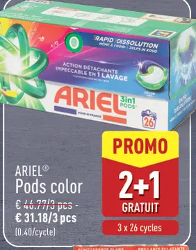 Offre: ARIEL Pods color
