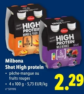 Offre: Shot High protein