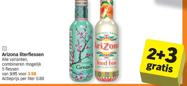 Promotie: Arizona literflessen