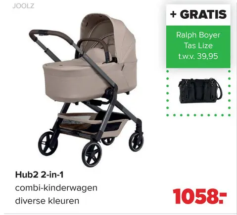 Aanbieding: Hub2 2-in-1 combi-kinderwagen