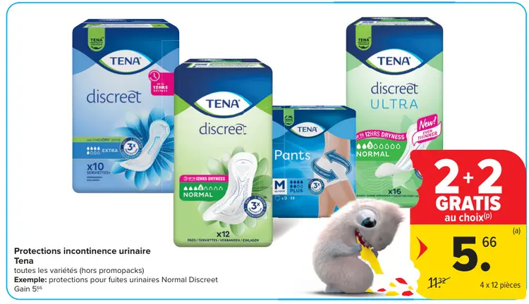 Offre: Protections incontinence urinaire