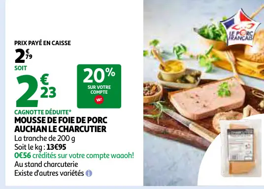 Offre: Mousse de foie de porc
