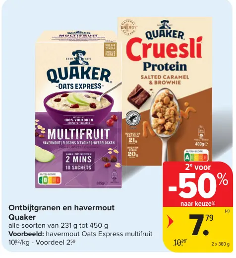 Promotie: Ontbijtgranen en havermout